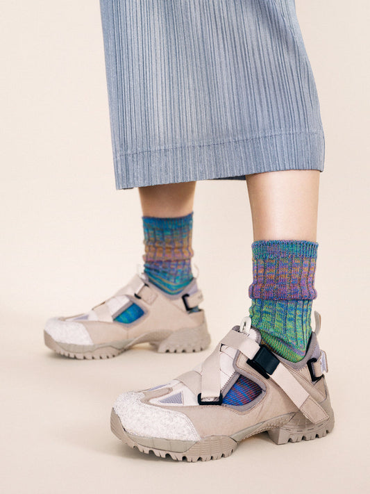 Hansel from Basel: Cosmic Space Dye Crew Sock - Poseidon