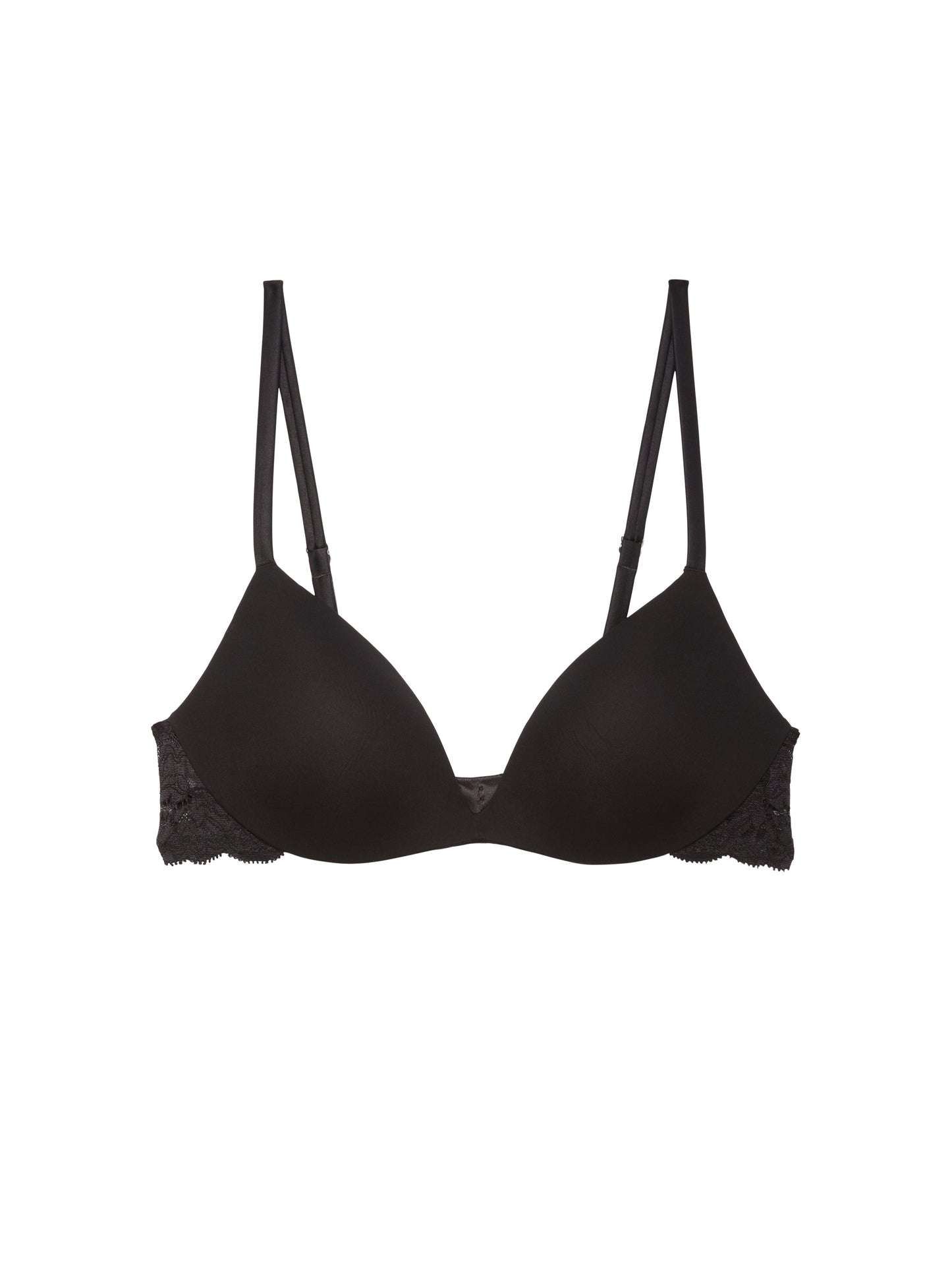 Fleur du Mal: Charlotte Wireless Push Up Bra - Black