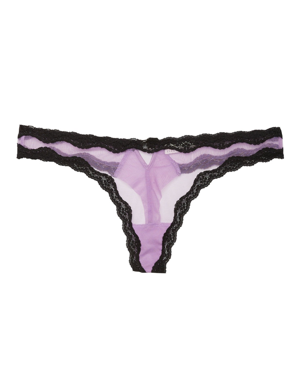 Fleur du Mal: Sheer Tulle Thong - Lavender