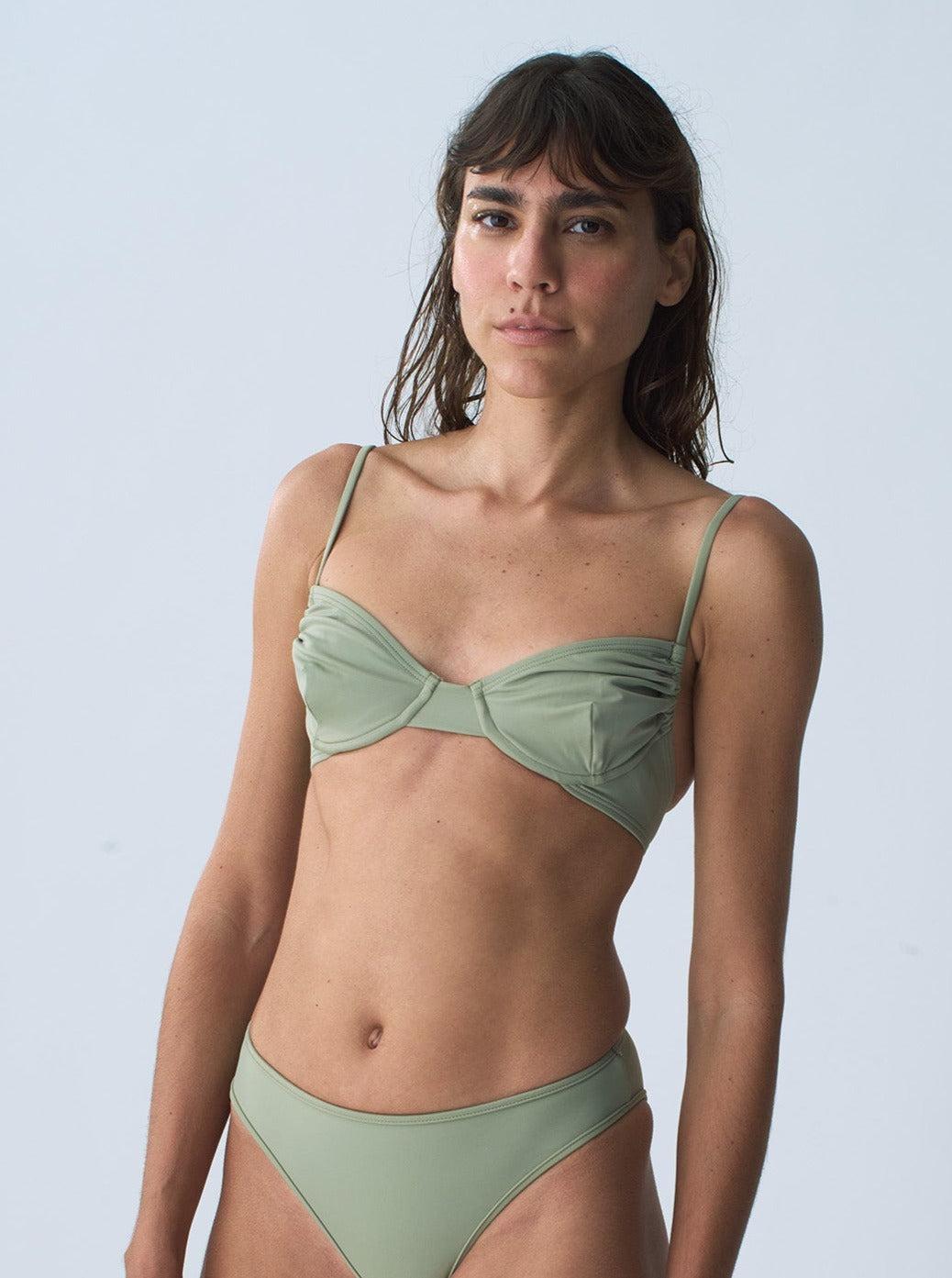 Nu Swim: Galaxy Underwire Bikini Top - Cactus