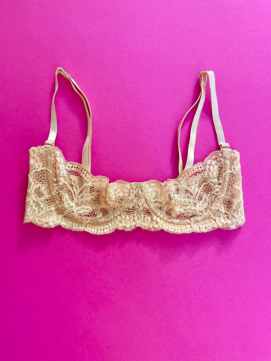 Clo: Fortuna Abierto Half Cup Bra - Maple Sugar