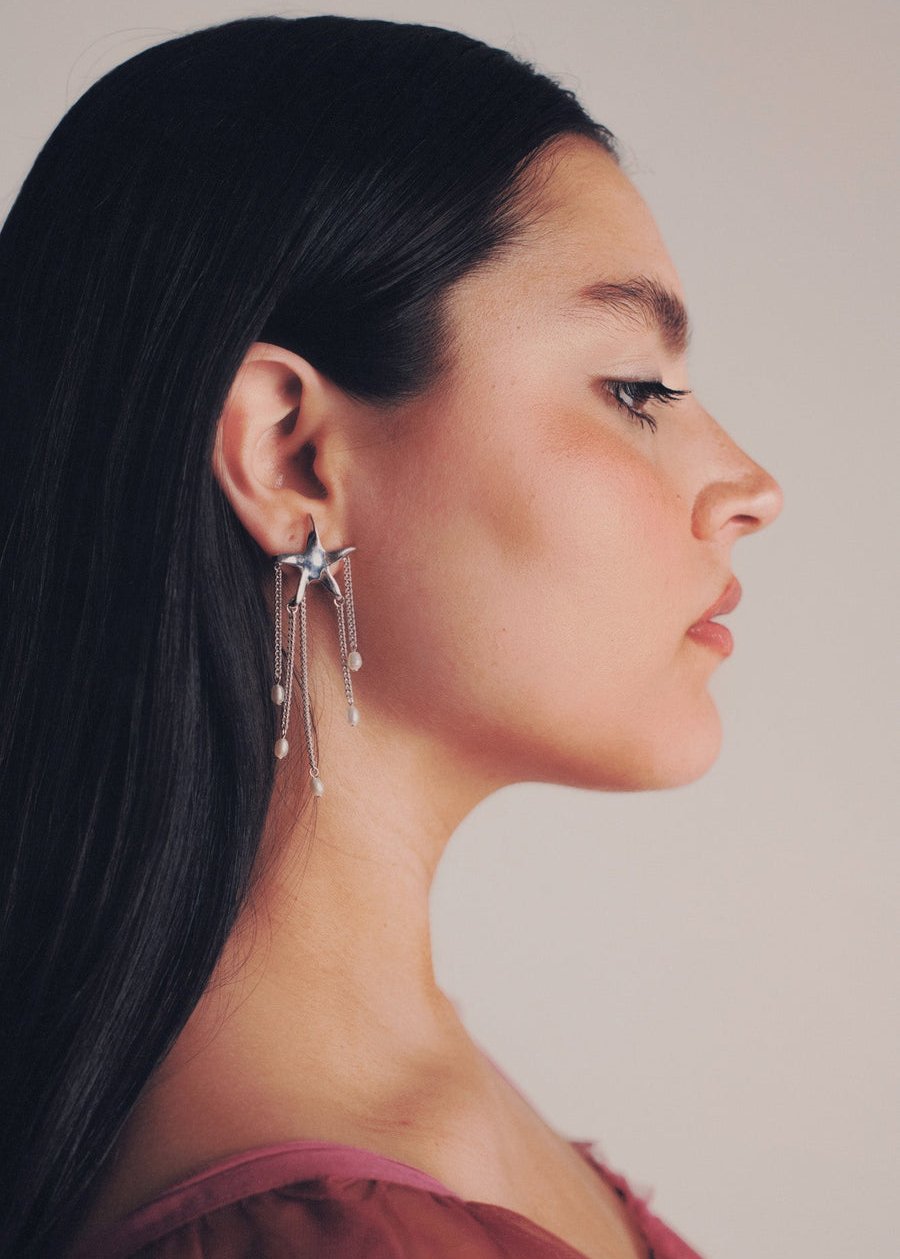 Kara Yoo: Astrid Earrings - Sterling Silver