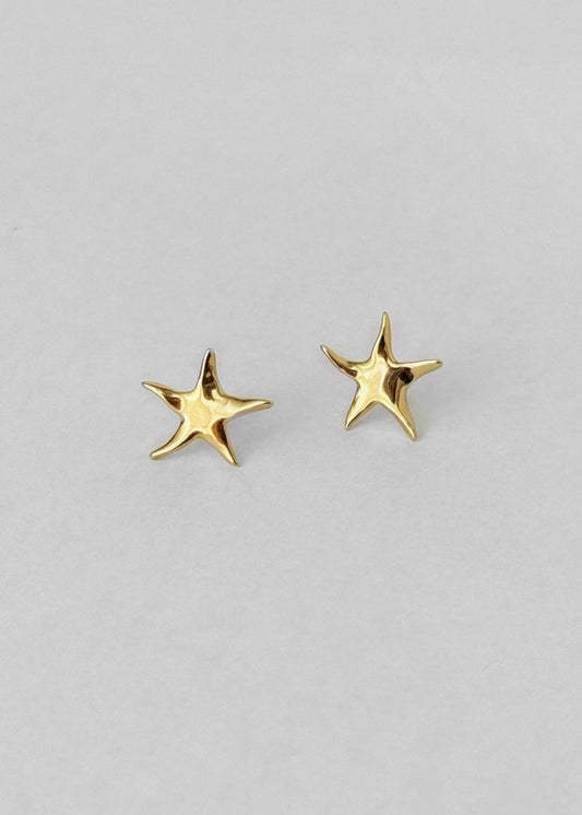 Kara Yoo: Estelle Small Stud Earrings - 14K Gold Plated