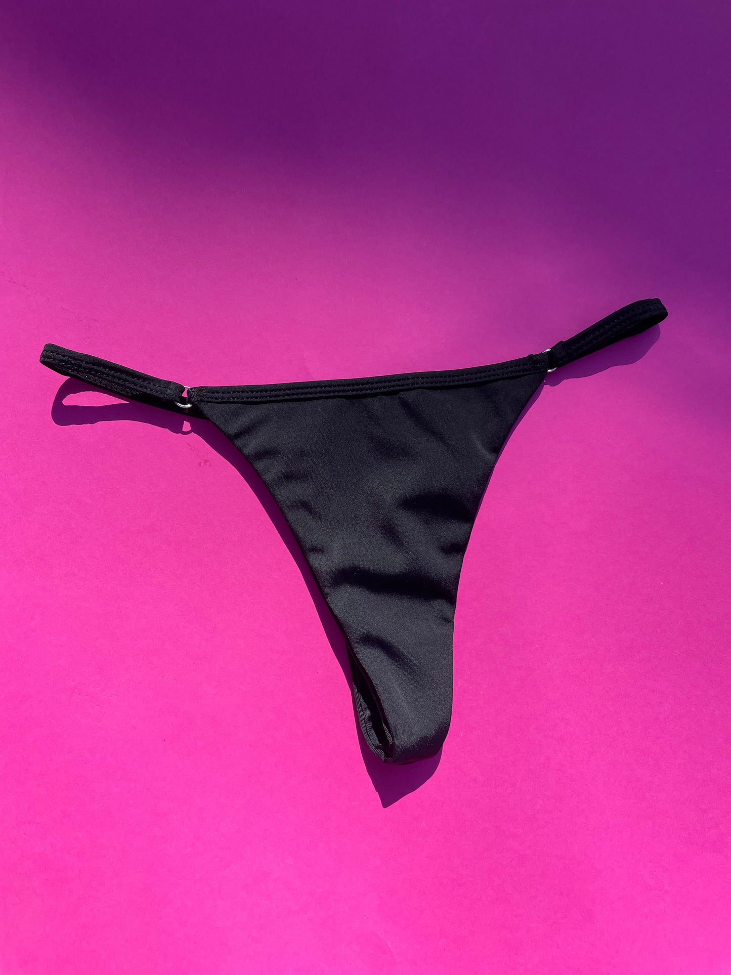 Belle The Label: Siempre String Bikini Bottom - Black