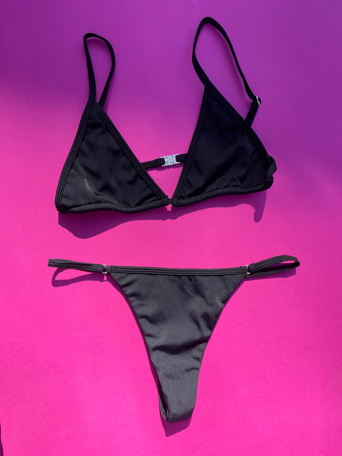 Belle The Label: Siempre String Bikini Bottom - Black