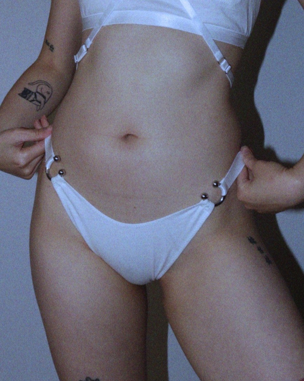 The End: Chain Dipped Cotton Brief - White