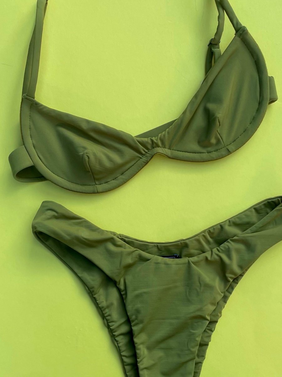 Haight: Lana Uniwire Bikini Top - Seed Green