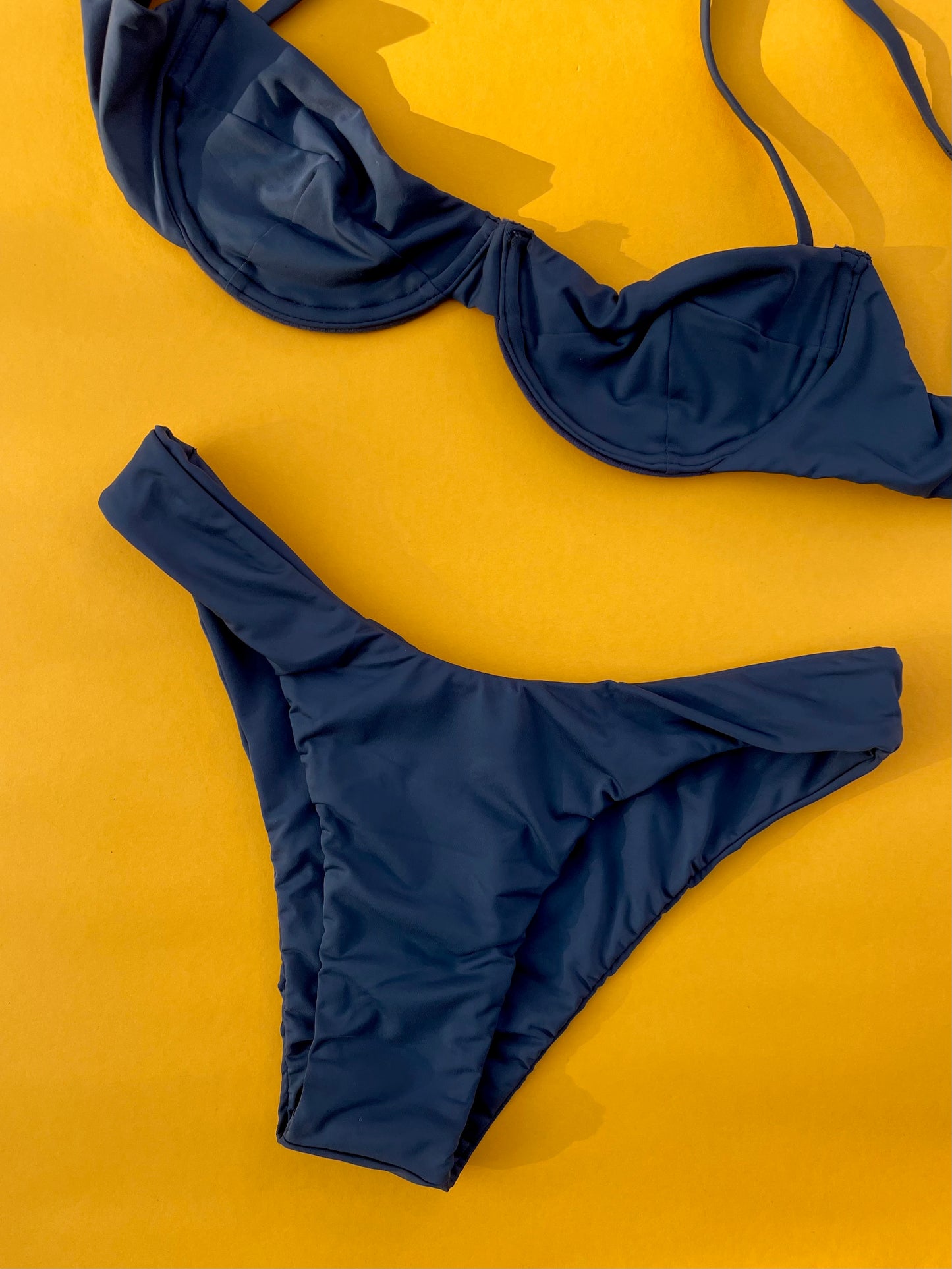 Haight: Vintage Underwire Bikini Top - Deep Blue