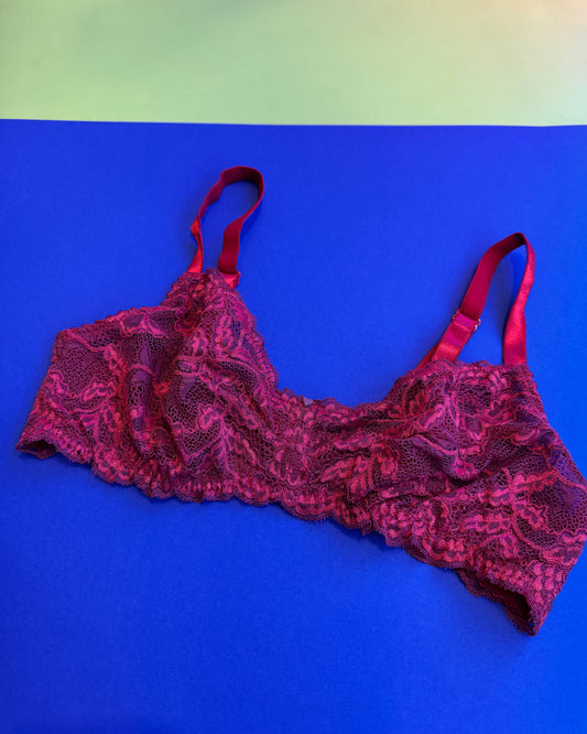 Clo: Fortuna Lace Wireless Soft Bra - XL, Last One!