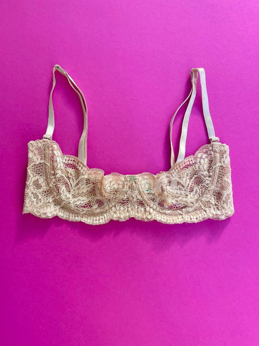 Clo: Fortuna Abierto Half Cup Bra - Maple Sugar