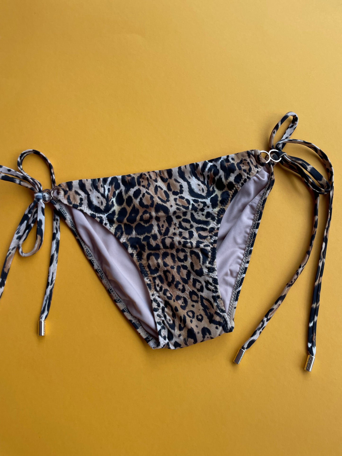 Melissa Odabash: Costa String Tie Bikini Bottom - Cheetah