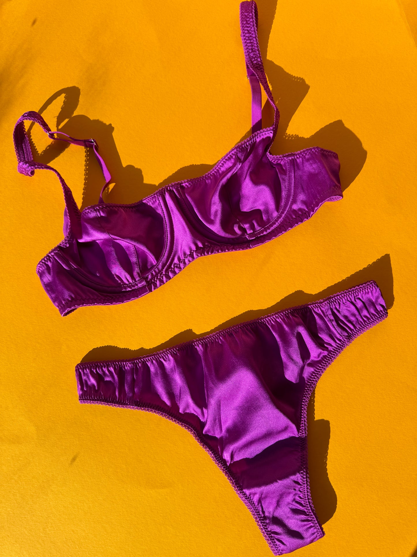 Araks: Gita Silk Underwire Bra - Orchid