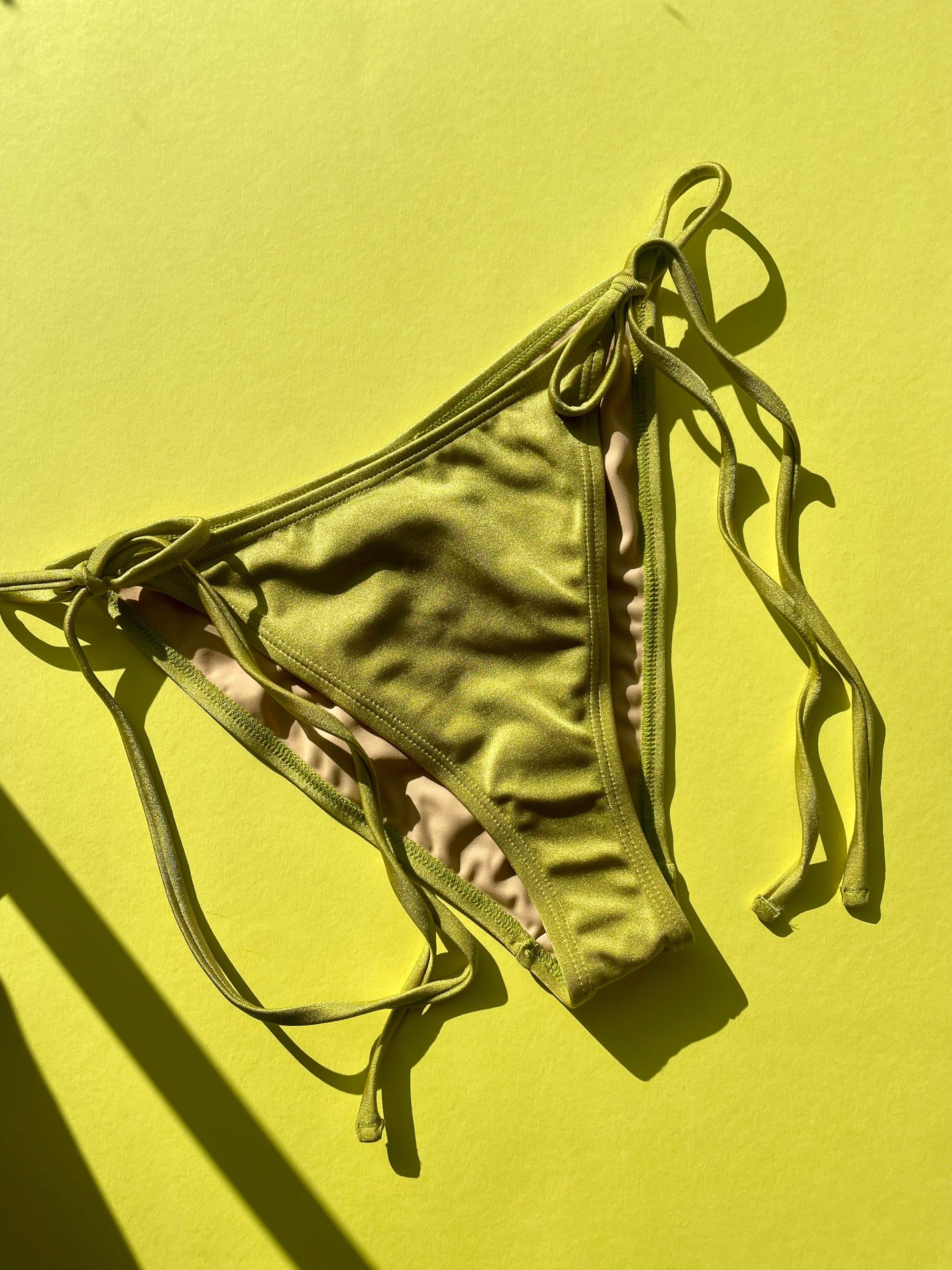 Nu Swim: String Bikini Bottom - Sulphur – Azaleas