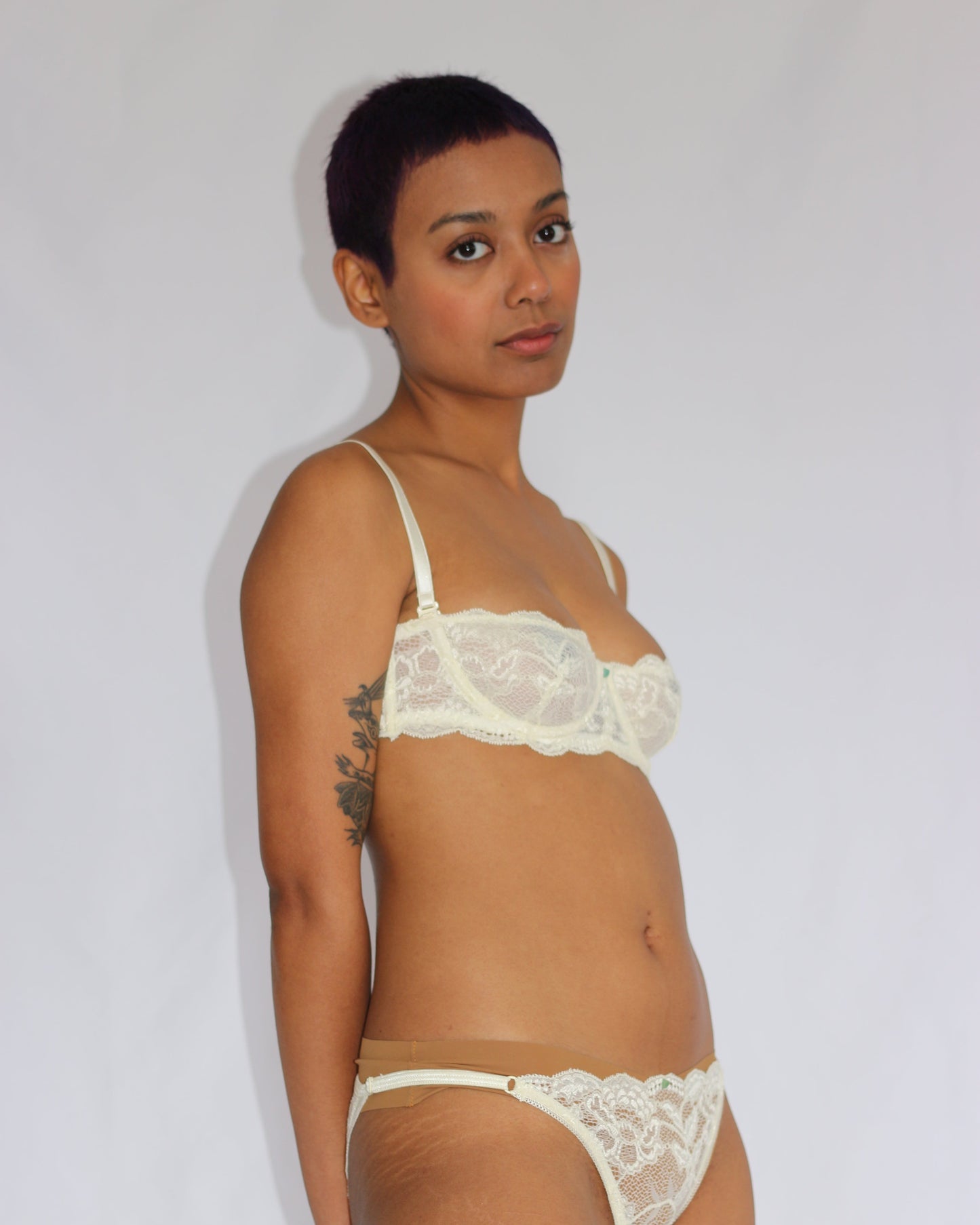 Clo: Fortuna Abierto Half Cup Bra - Ivory