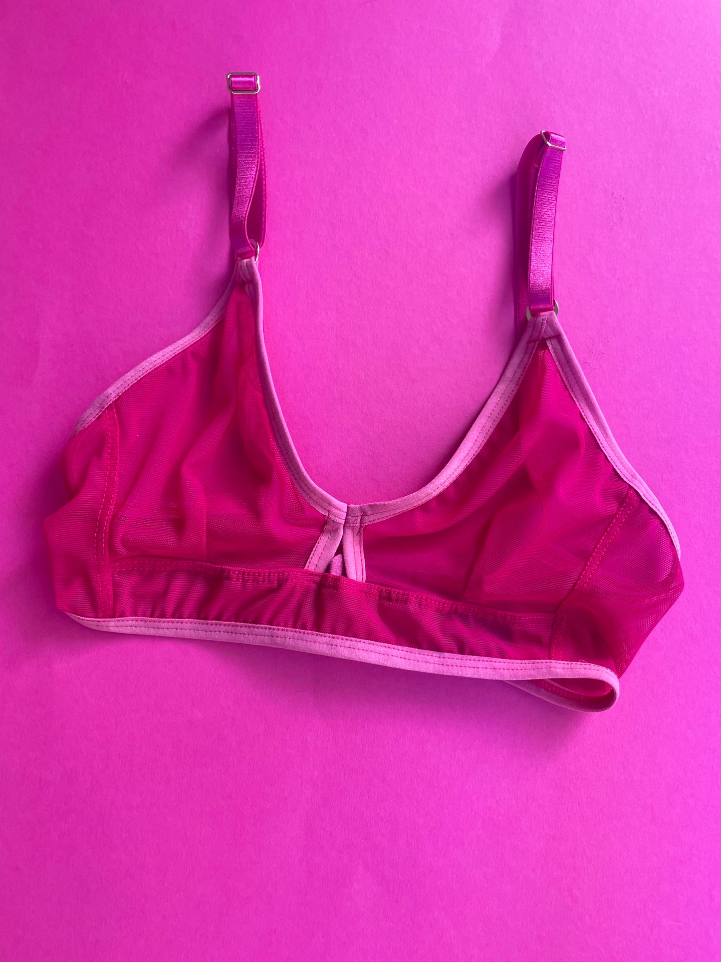 Bully Boy: Brick Keyhole Wireless Bra - Magenta