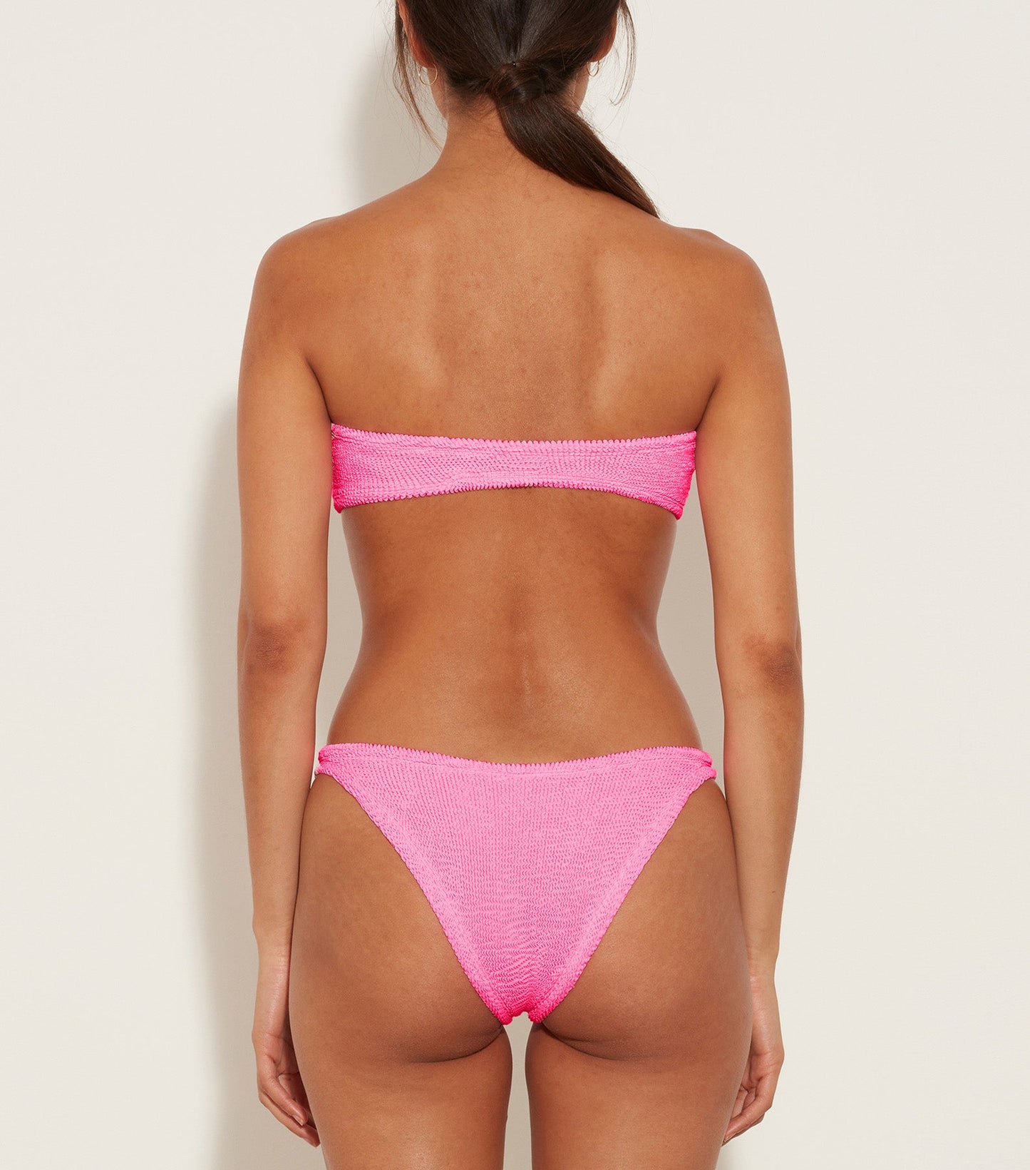 Hunza G: Jean Strapless Bikini Set - Bubblegum