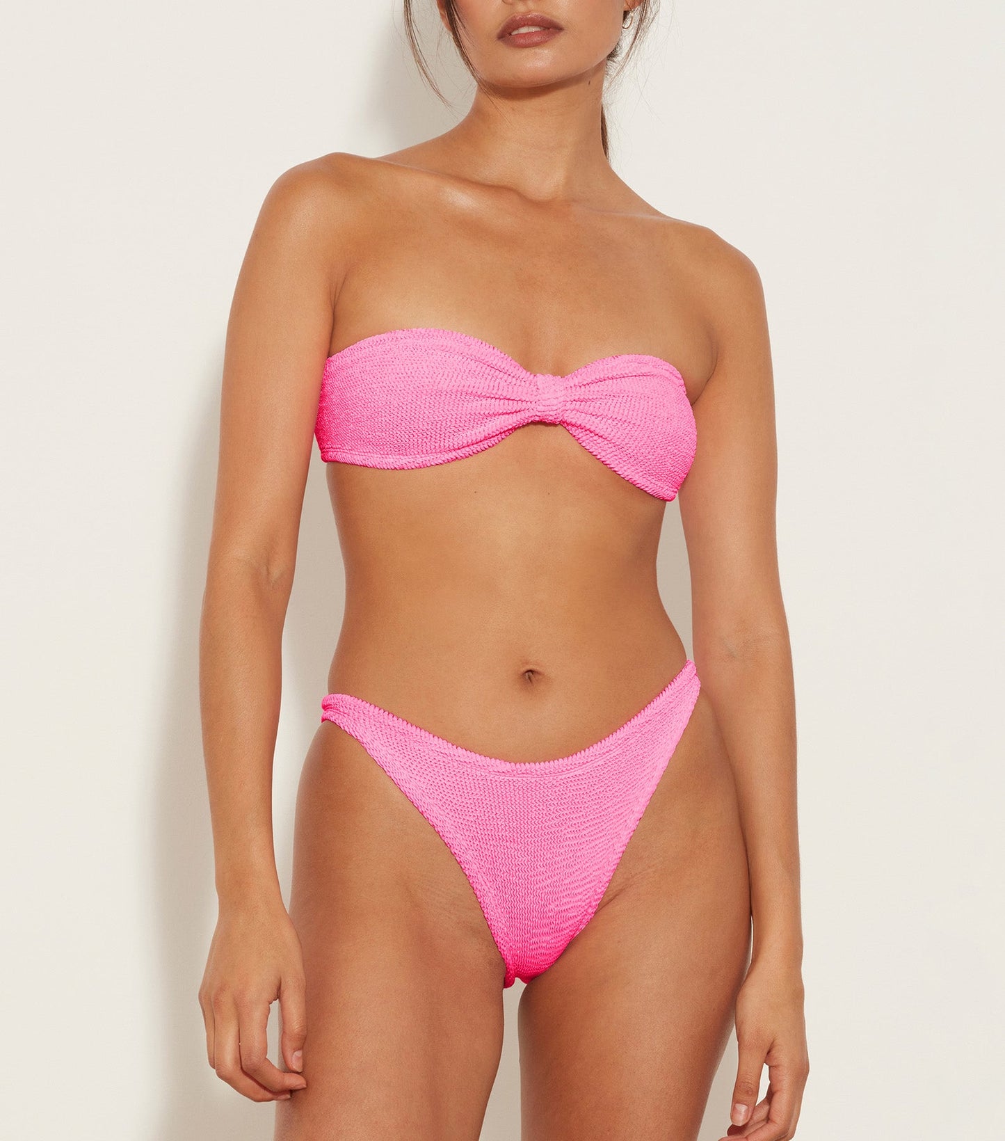 Hunza G: Jean Strapless Bikini Set - Bubblegum