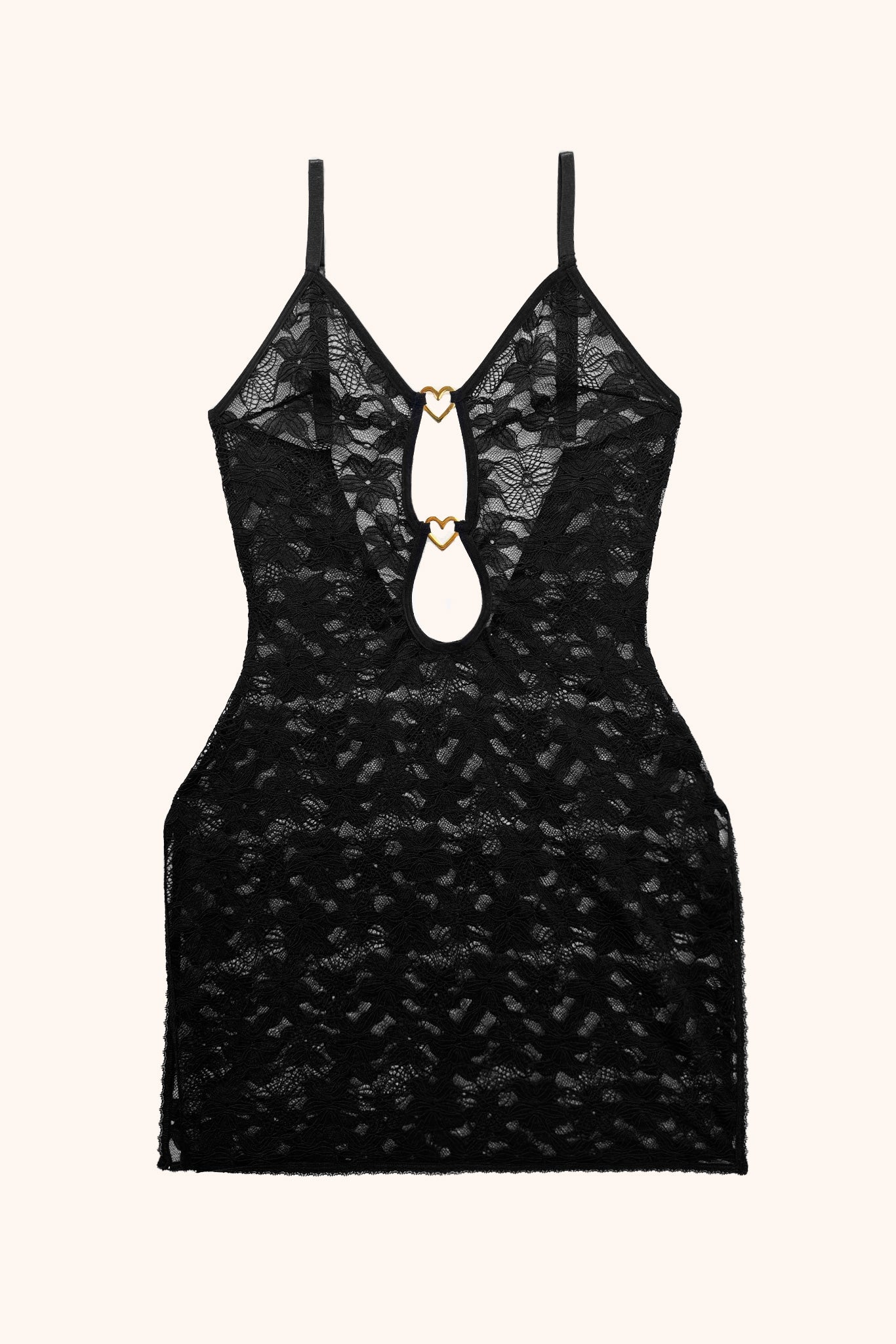 Toru & Naoko: Jolie Heart Nightie - Black