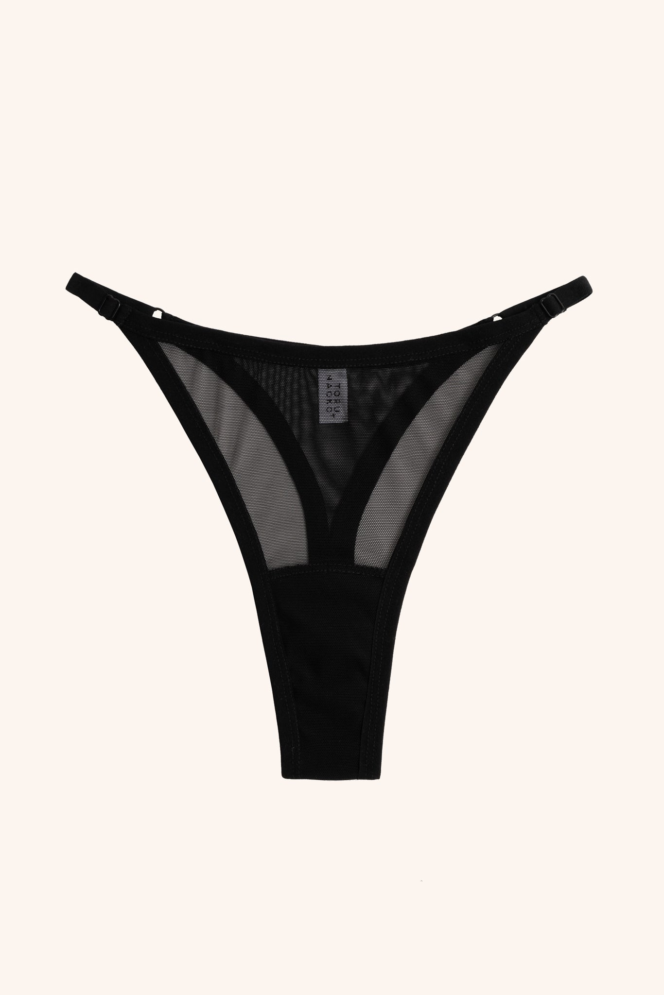 Toru & Naoko: Kyla Adjustable Thong - Black