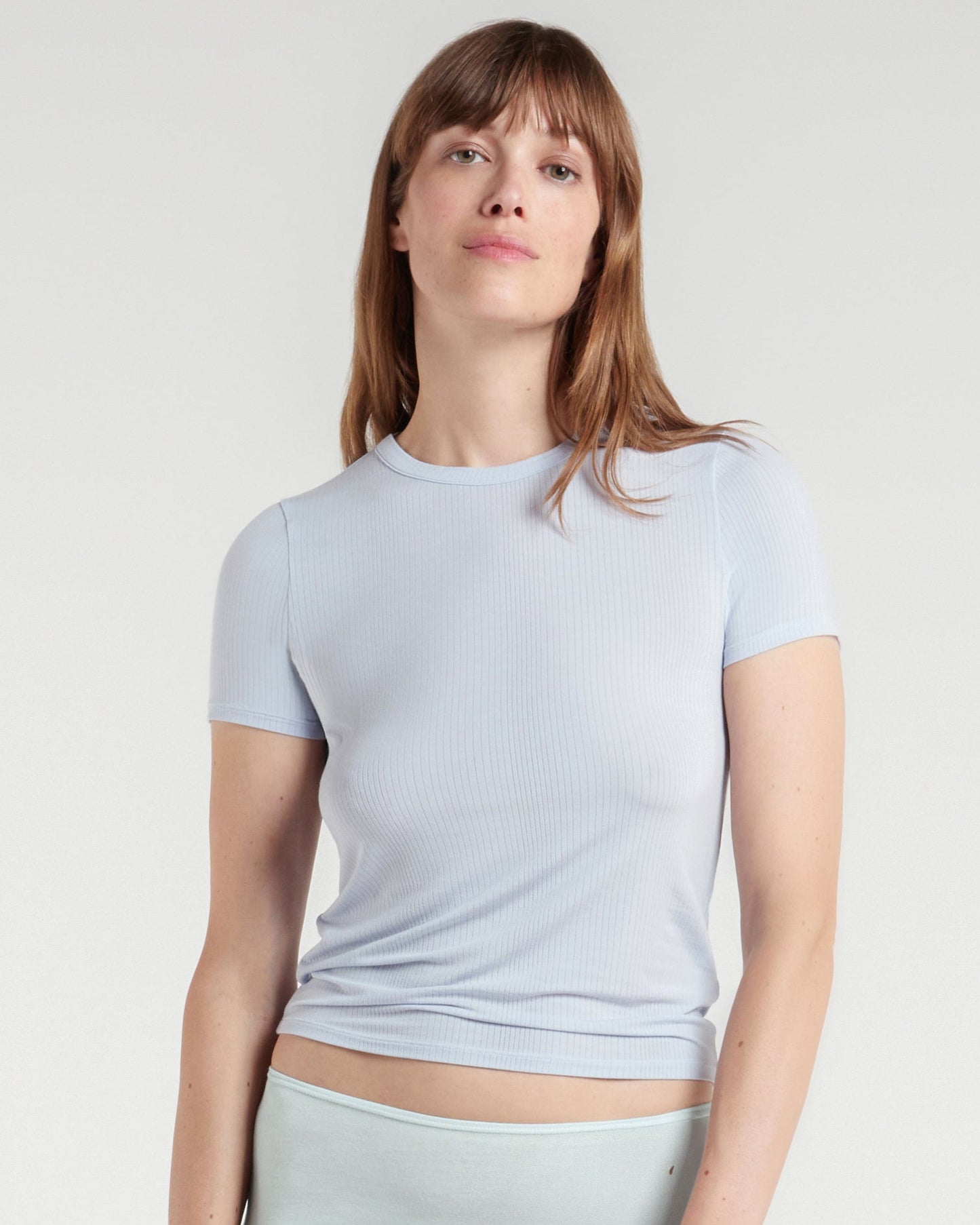 Skin: Dreamy Modal Short Sleeve Tee - Fog