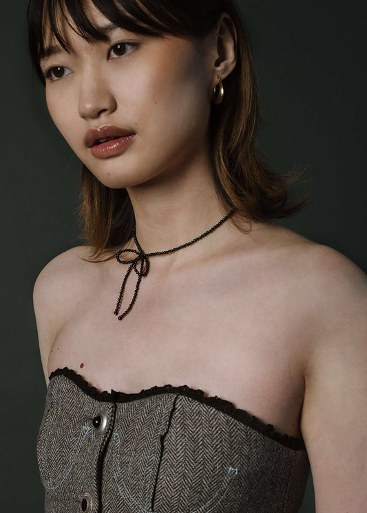 Kara Yoo: Margot Necklace - Black Onyx