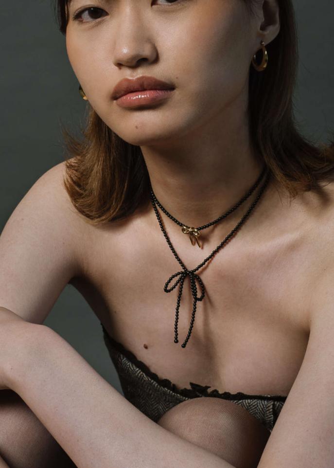 Kara Yoo: Margot Necklace - Black Onyx