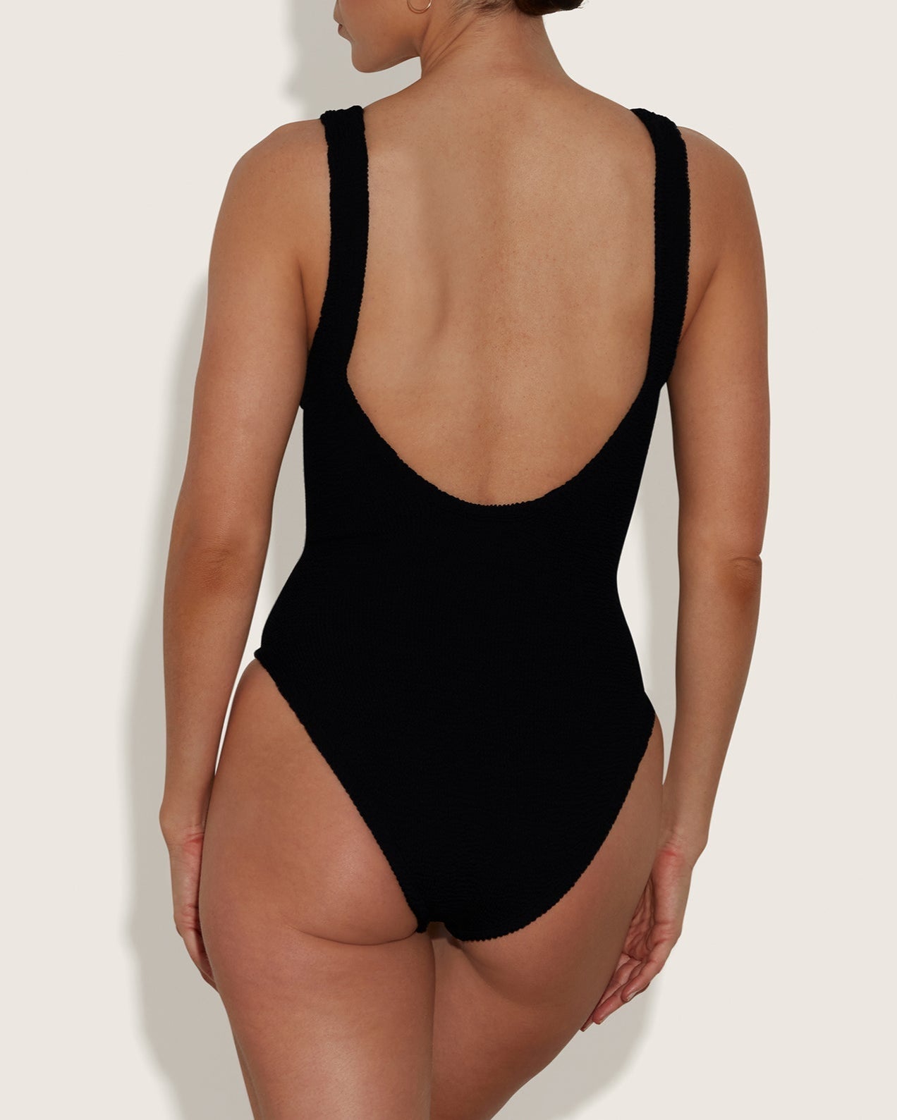 Hunza G: Sadie Plunge One Piece - Black