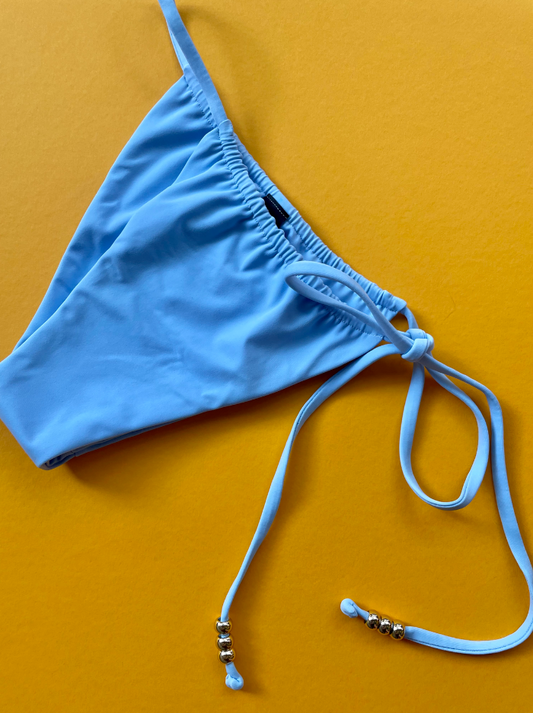 Palm: Viper Side Tie Bikini Bottom - Sky Blue