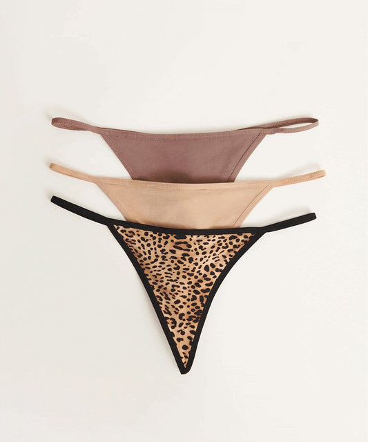 Skin: Gisella Organic Cotton G-String - Leopard