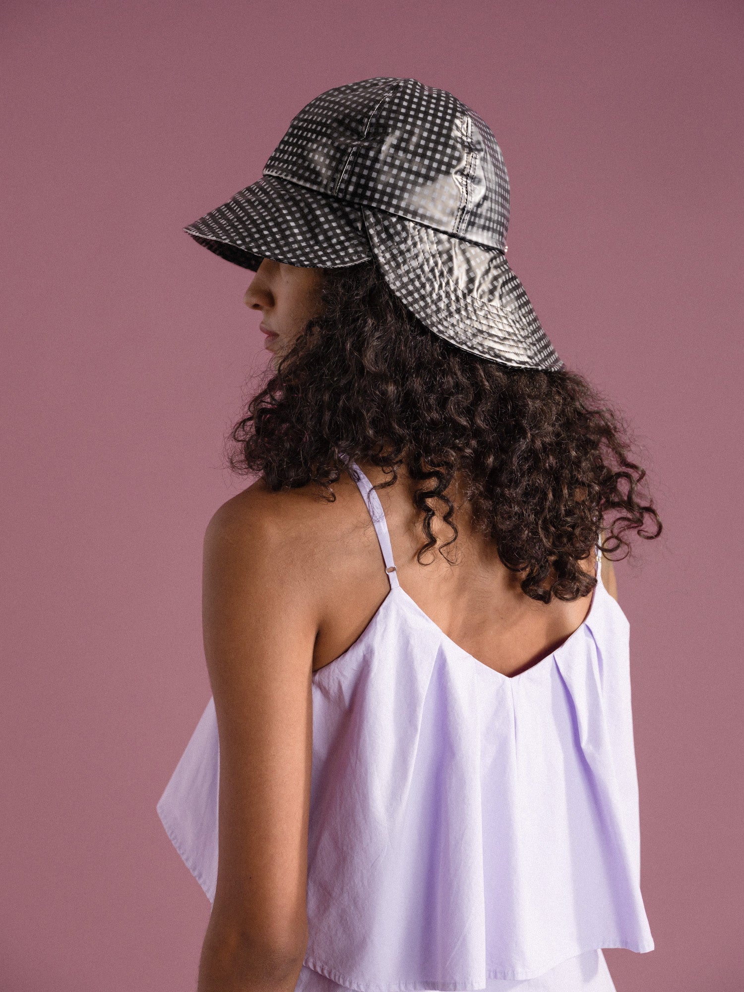 Hansel from Basel: Tulip Bucket Hat - Black Gingham – Azaleas