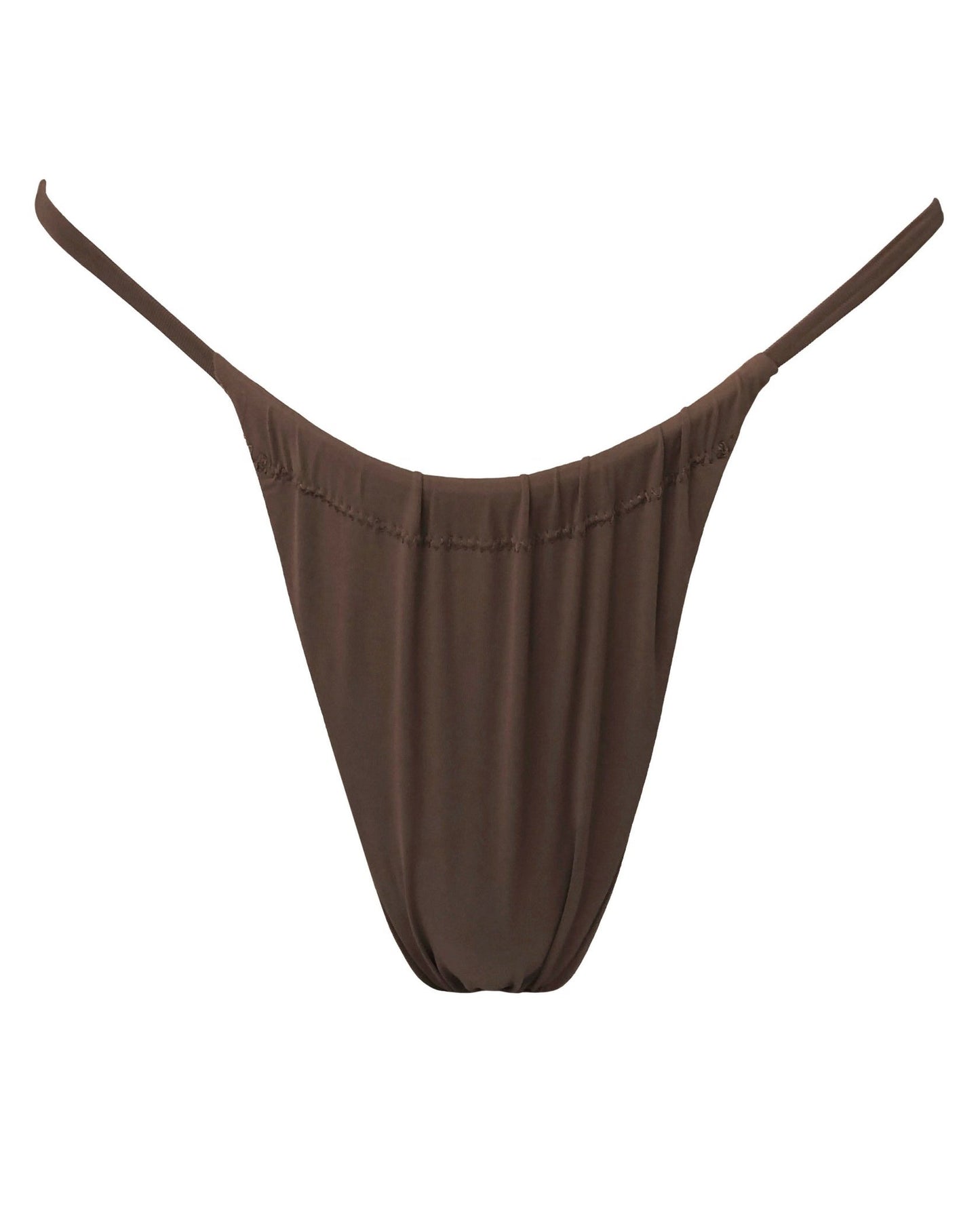 Slate Swim: Rain Adjustable Bikini Bottom - Espresso