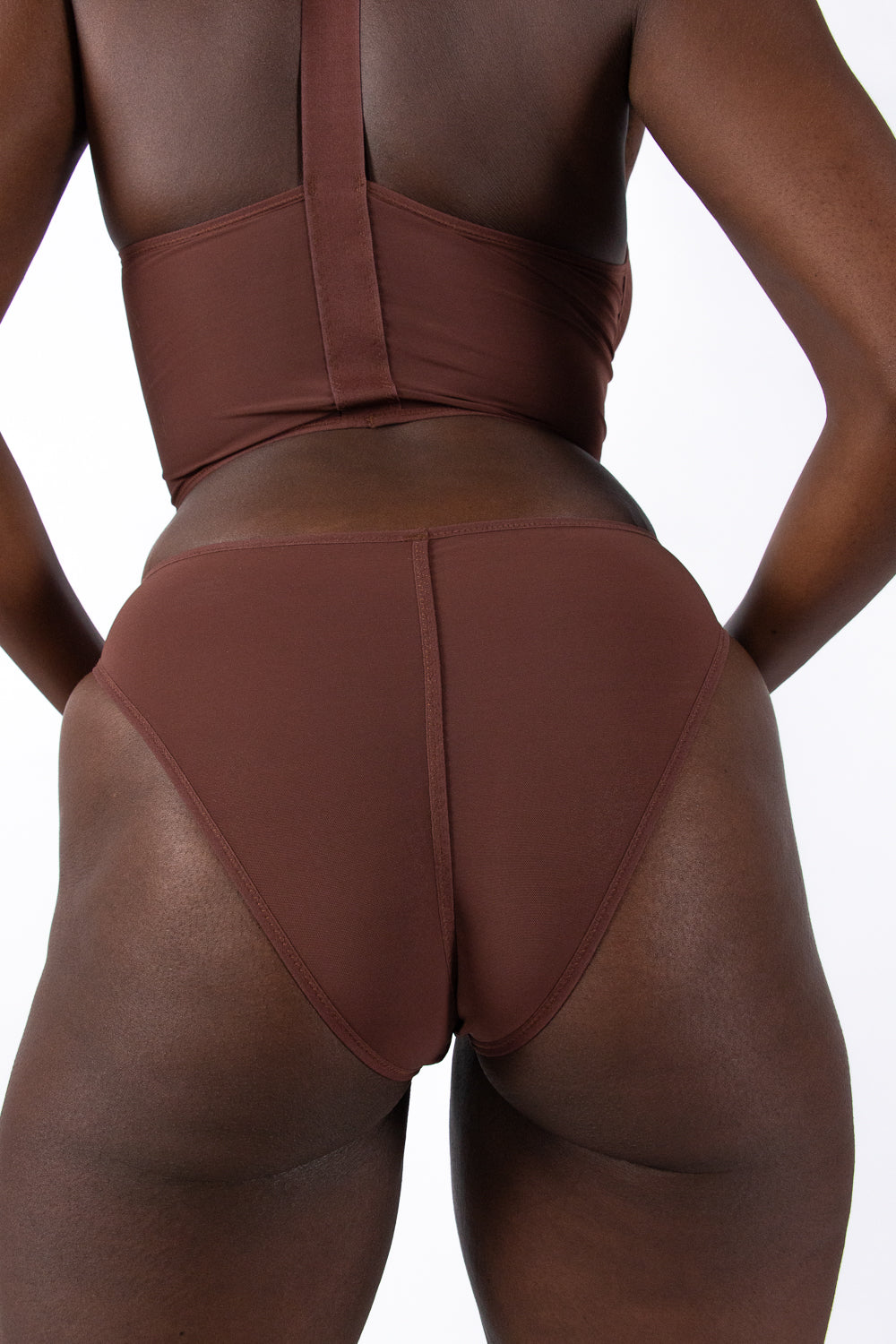 La Fille d'O: Savage High-Cut Brief - Chocolate