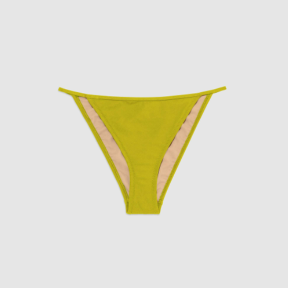 Nu Swim: Cleo String Bikini Bottom - Sulphur