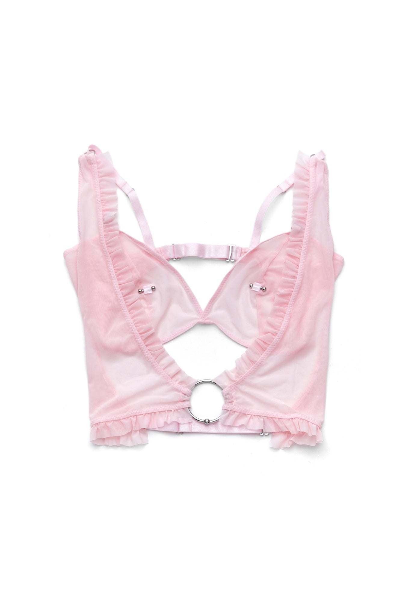 The End: Under My Skin Bralette - Pink Mesh – Azaleas